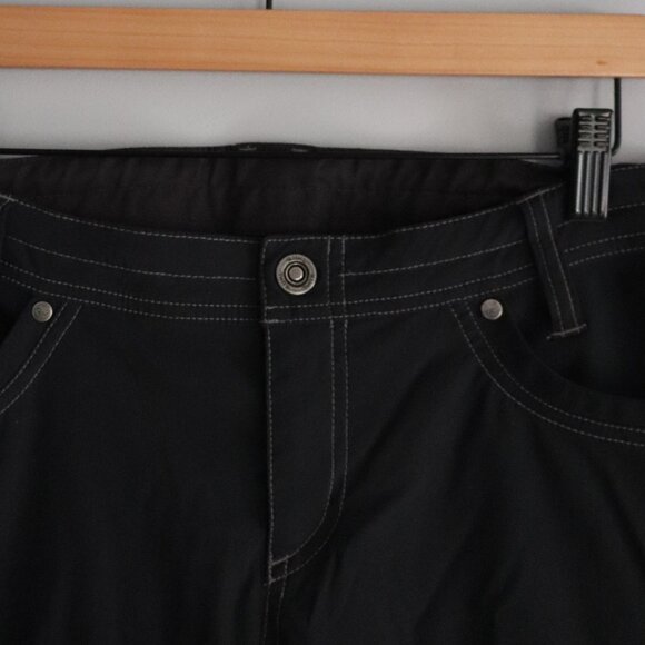 Kuhl Womens Sz 8 Black Convertible Hiking Cargo Pocket Outdoor Shorts Pants - Picture 7 of 16